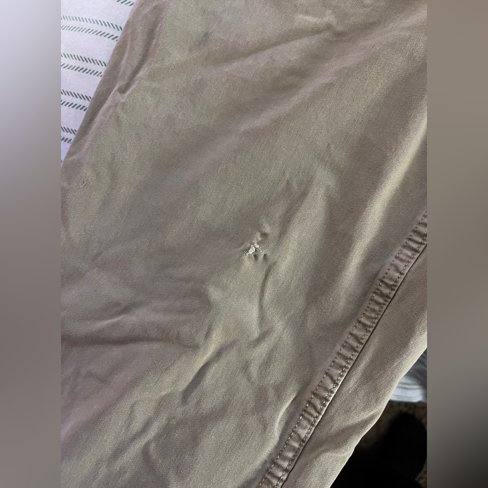 Dockers Straight Fit Tan Pants with small hole - Picture 6 of 6